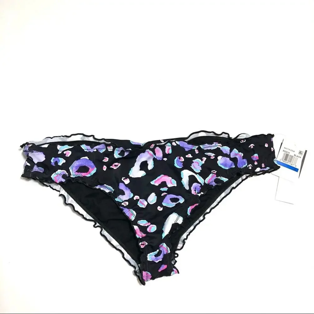 Salt+Cove LEOPARD Animal Ruffle Bikini Swim Bottom
